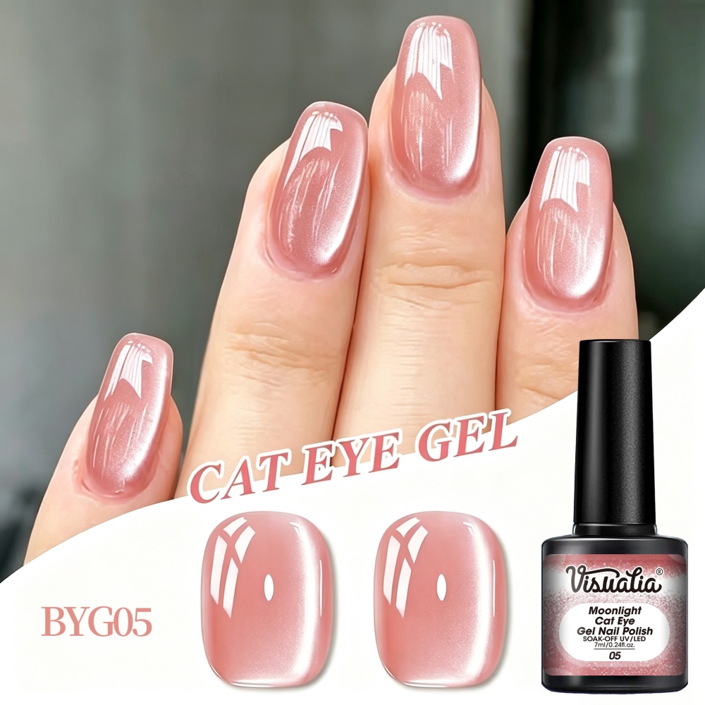 Nail Art Extension Cat Eye - Vernis à ongles gel Visuatia Bean