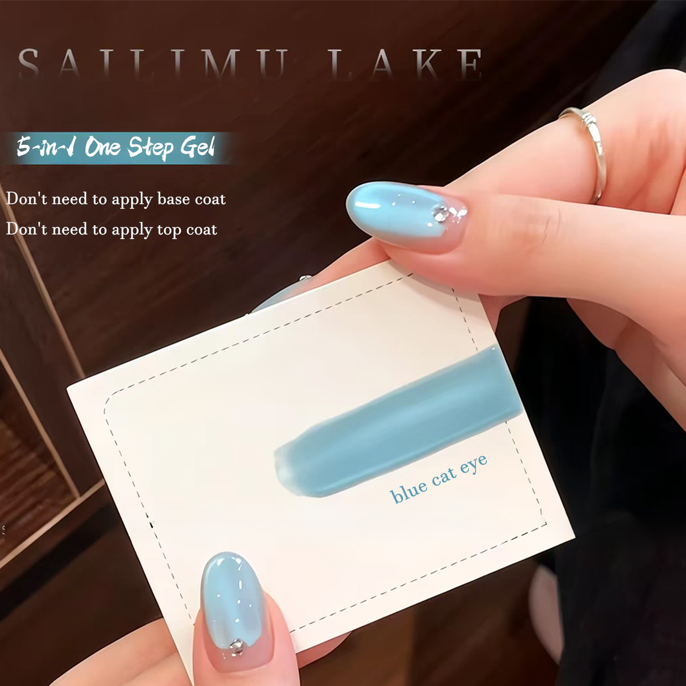 Nail Art Laki Laki - 1 pièce TC Summer Clear Blue
