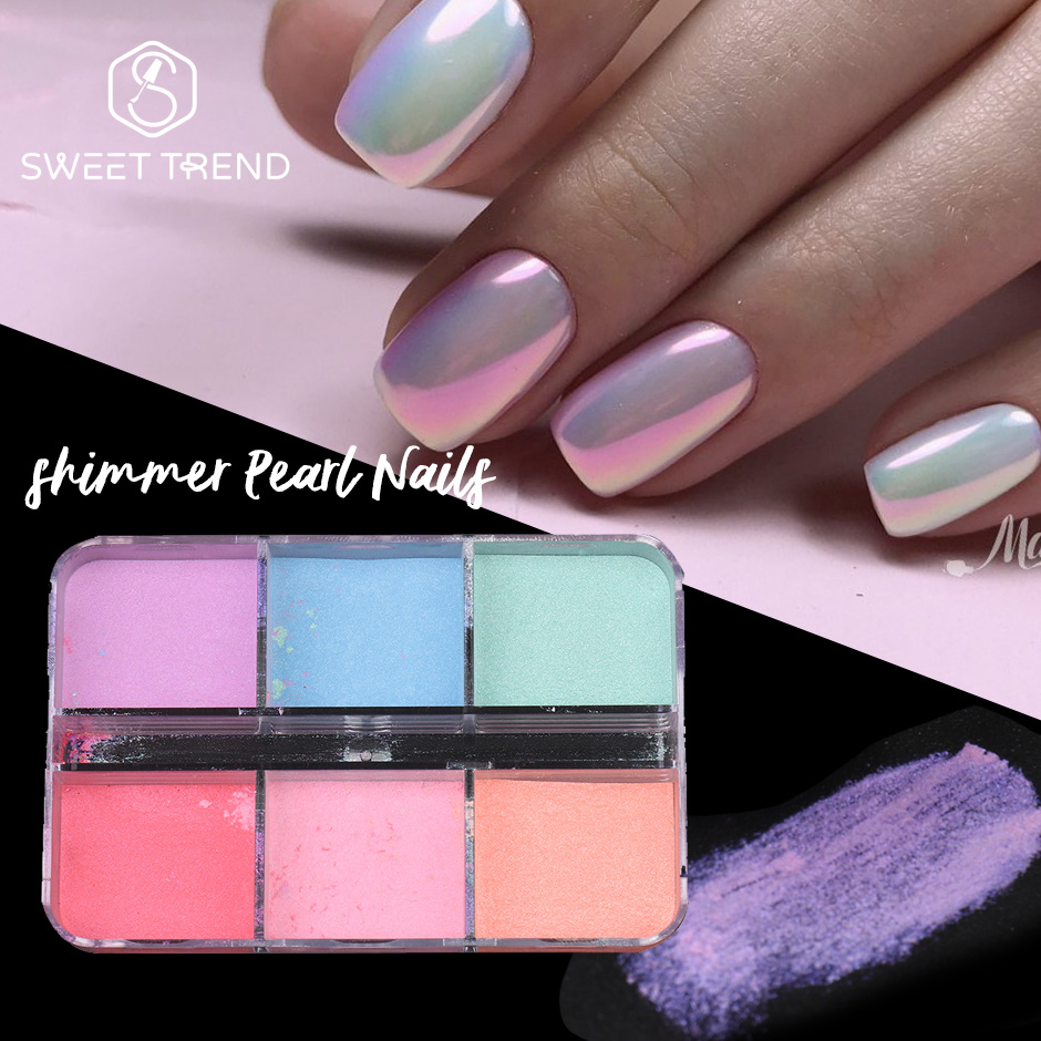 Nail Art Ombre Glitter - Poudre à ongles effet miroir 6