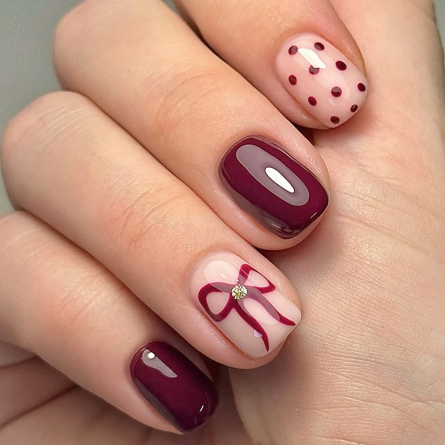 Nail Art Design - Faux ongles carrés courts à pression