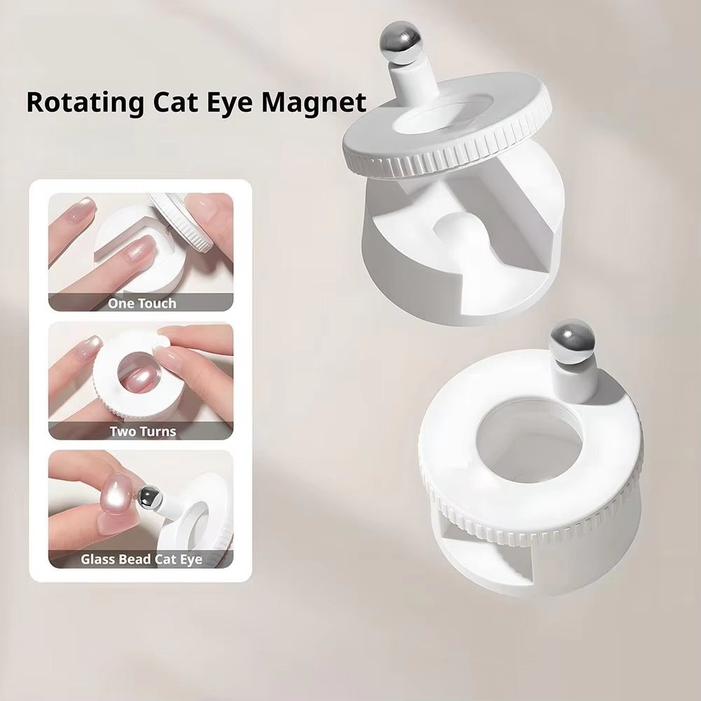 Nail Art Cat Eye Simple - Aimant rotatif effet œil de chat,