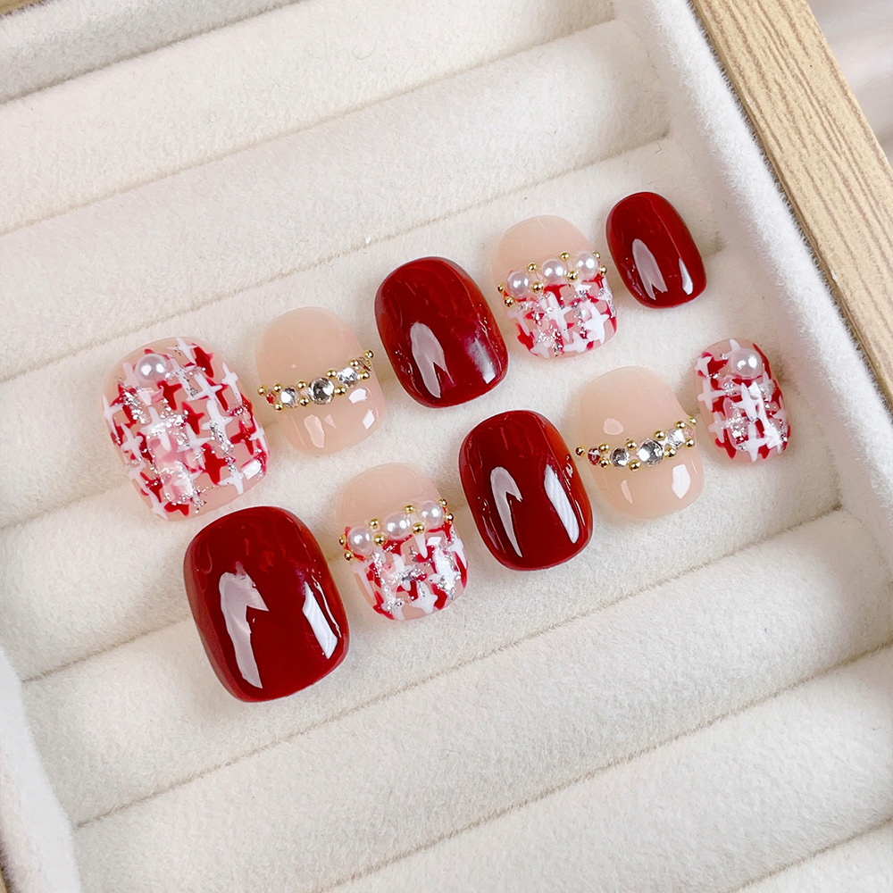 Nail Art Quirky - Kit de 10 faux ongles courts
