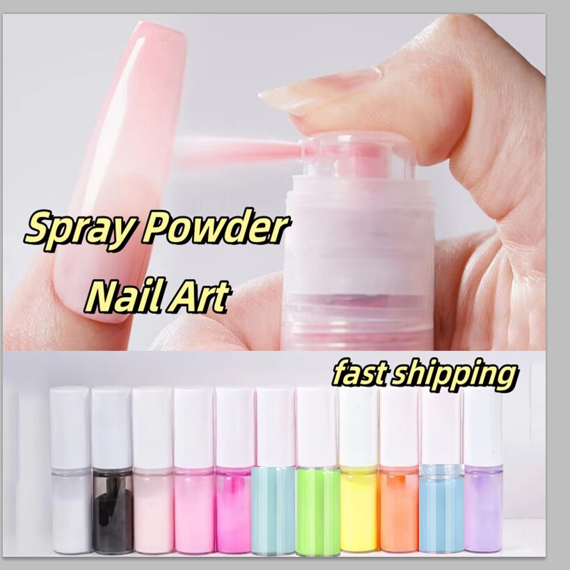 Nail Art Ombre Glitter - Pompe à pression pour poudre ombrée