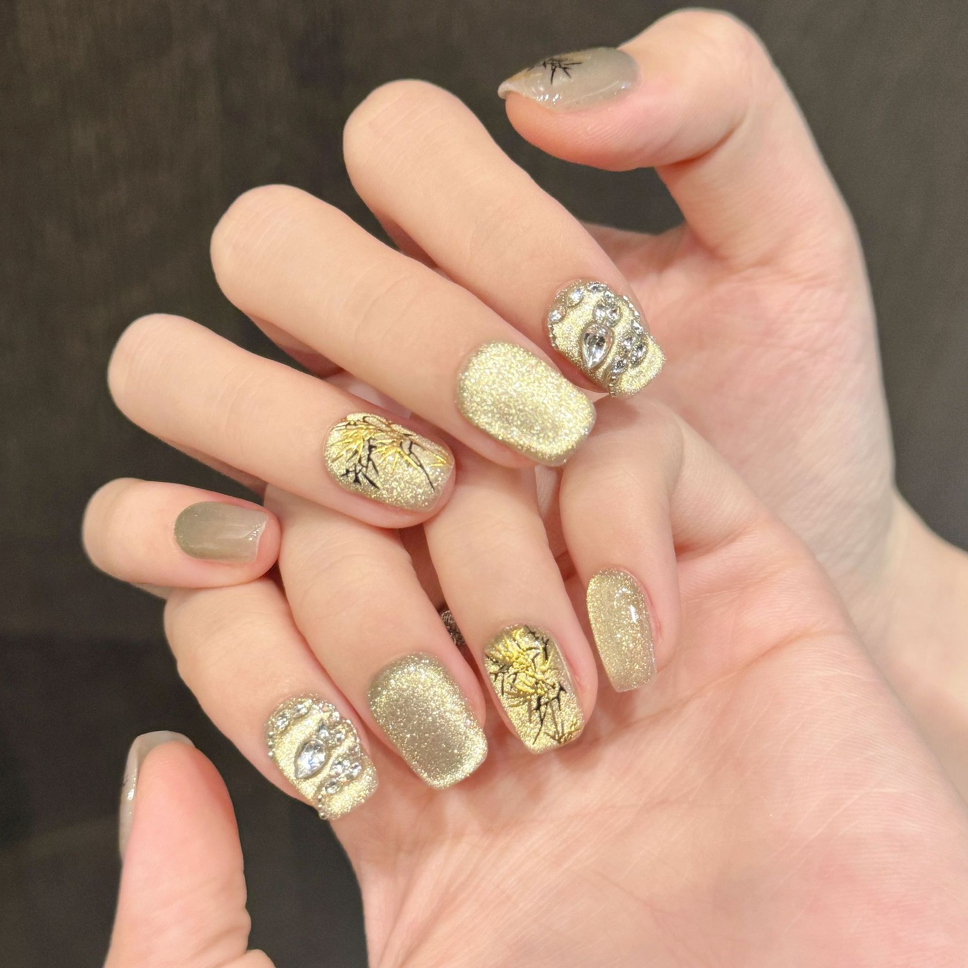 10 pièces nouveau Style chinoi - Nail Art Glitter avis et prix