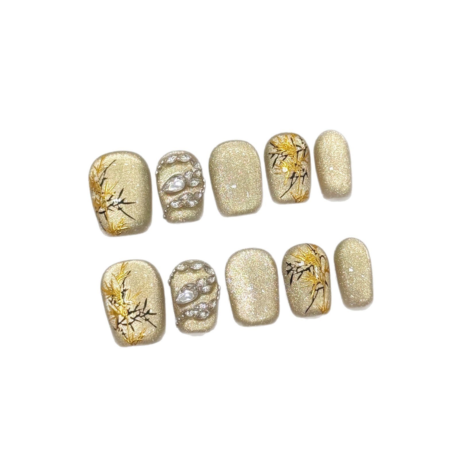 10 pièces nouveau Style chinoi - Nail Art Glitter avis et prix