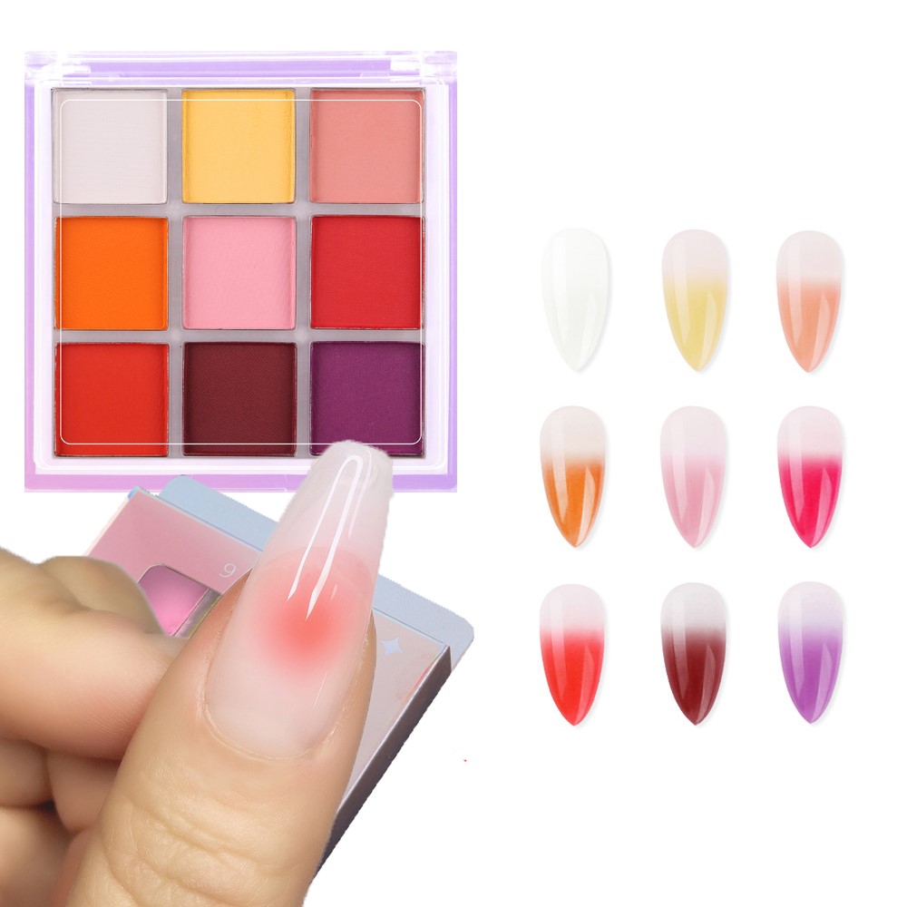 Palette de pigments pour ongle - Nail Art Ombre Glitter avis et prix
