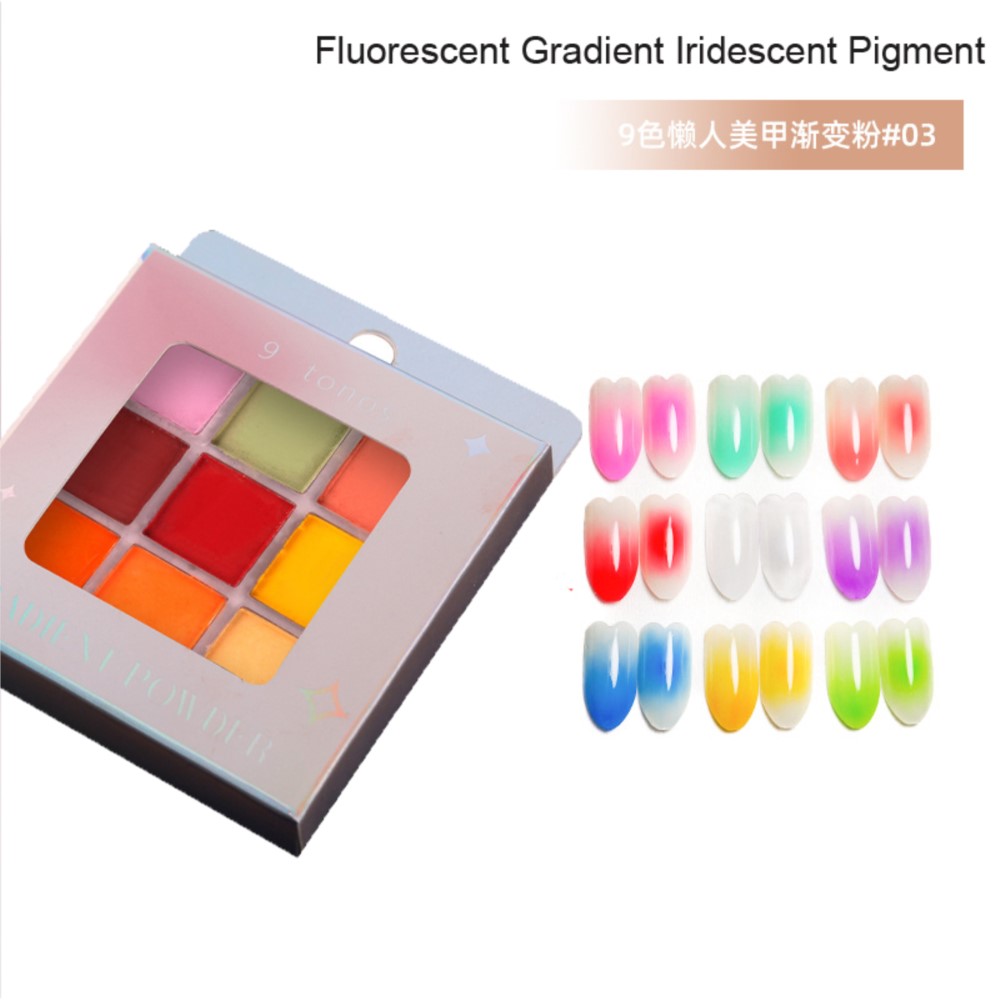 Palette de pigments pour ongle - Nail Art Ombre Glitter avis et prix