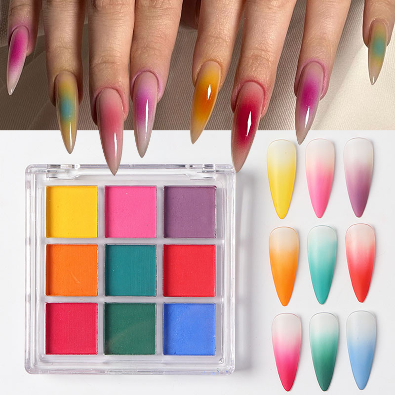 Palette de pigments pour ongle - Nail Art Ombre Glitter avis et prix
