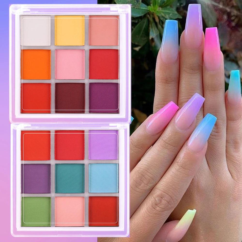Palette de pigments pour ongle - Nail Art Ombre Glitter avis et prix