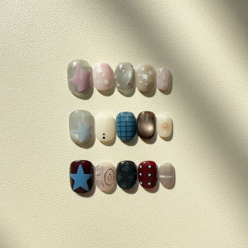 10 faux ongles à presser faits - Nail Art Cat Eye Simple avis et prix