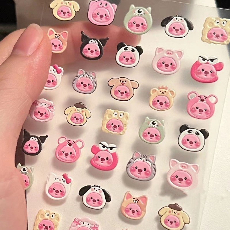 2 autocollants 3D en relief po - Nail Art Quirky avis et prix