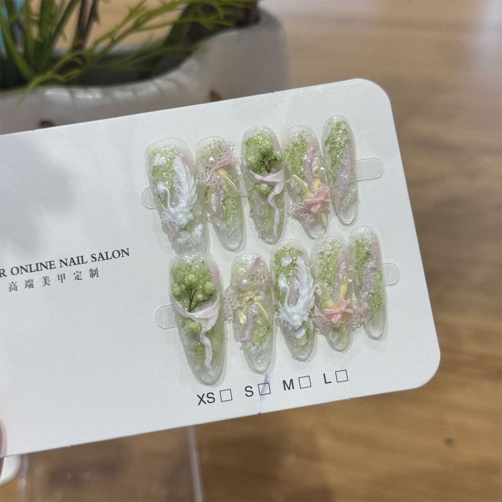 Faux Ongles Ronds Scintillants - Nail Art Love avis et prix