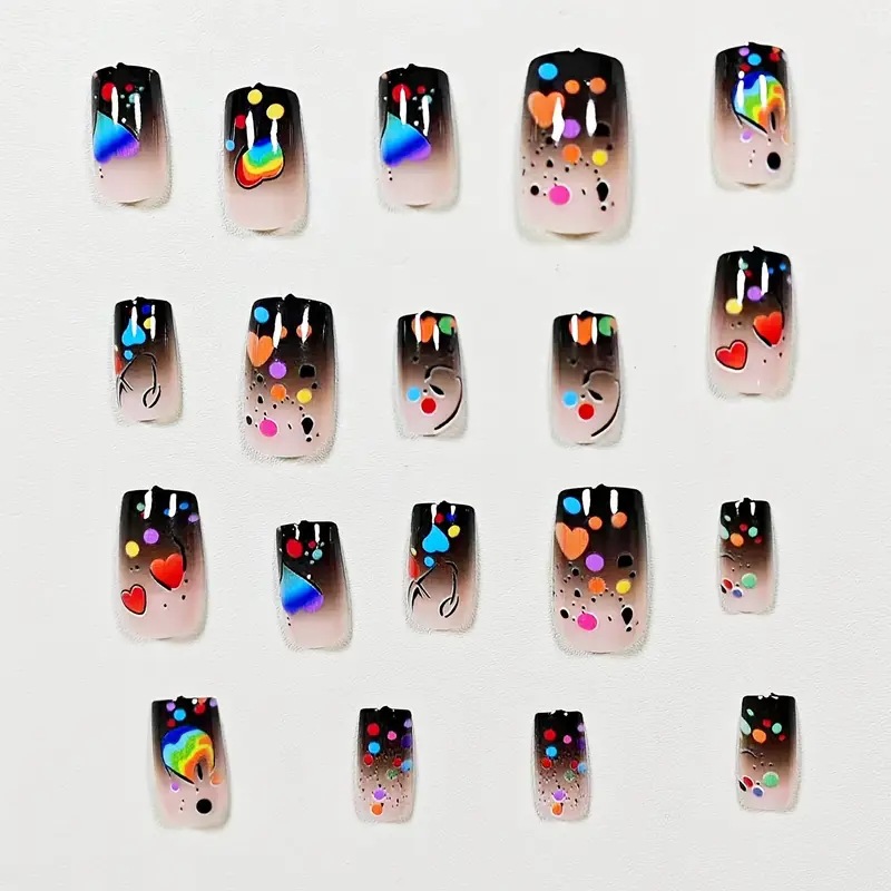 24 faux ongles courts carrés n - Nail Art Love avis et prix