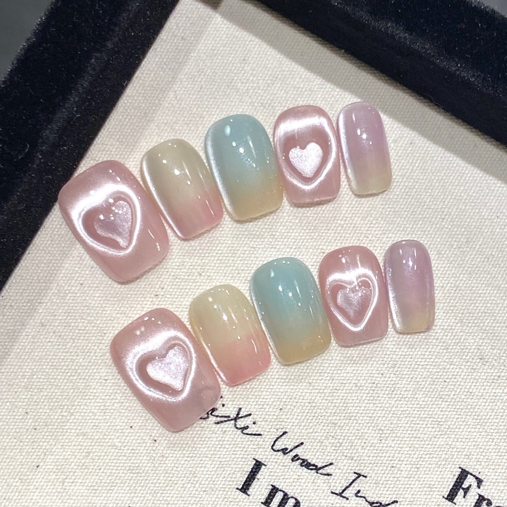 Faux ongles réutilisables N64. - Nail Art Cat Eye Simple avis et prix