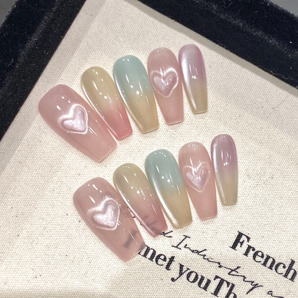 Faux ongles réutilisables N64. - Nail Art Cat Eye Simple avis et prix