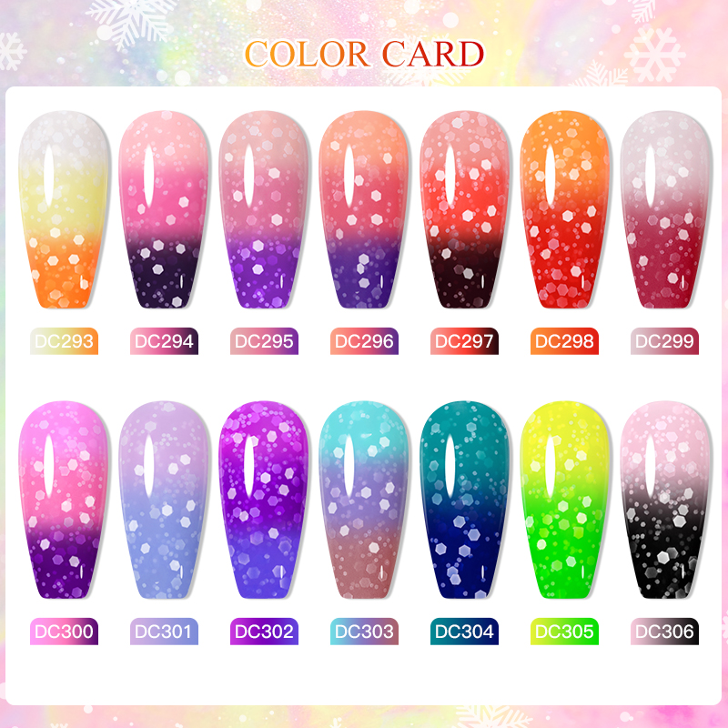 Vernis à ongles thermique à pa - Nail Art Ombre Glitter avis et prix