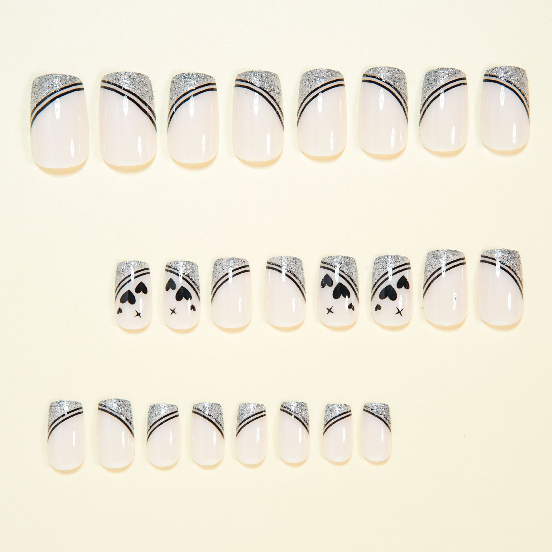 Faux ongles carrés courts pour - Nail Art Glitter avis et prix