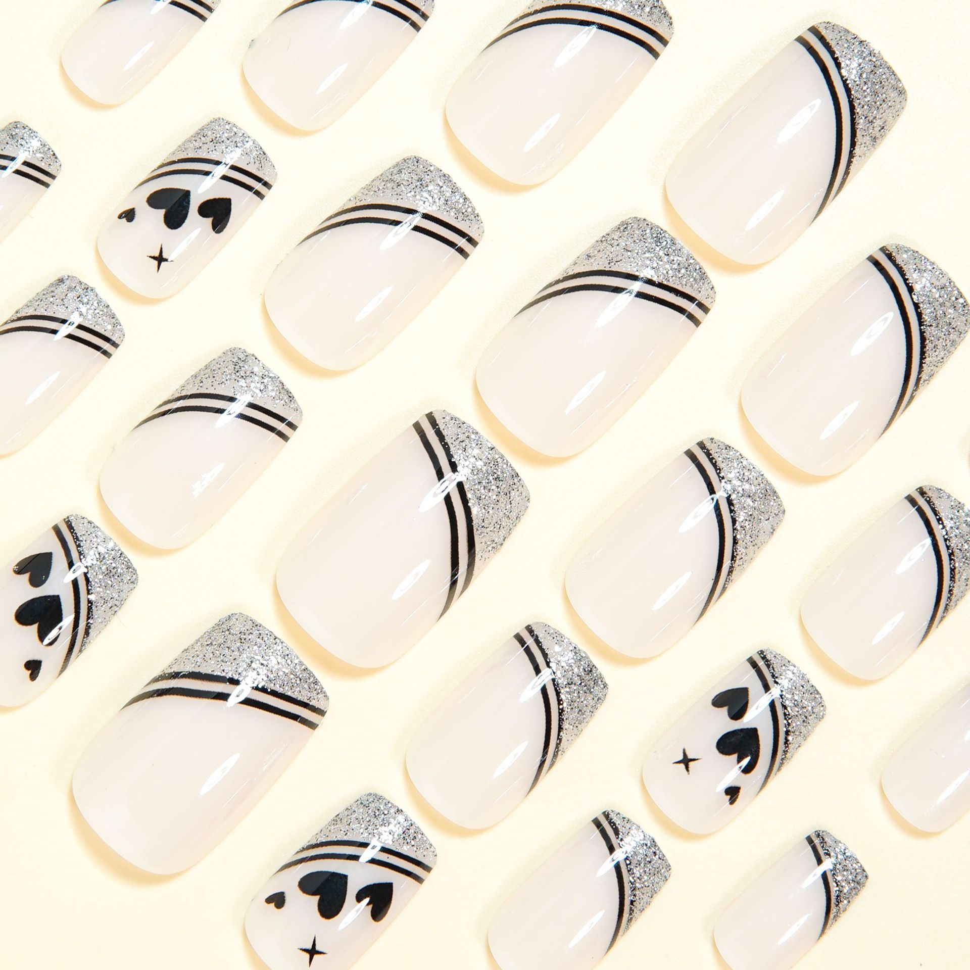 Faux ongles carrés courts pour - Nail Art Glitter avis et prix