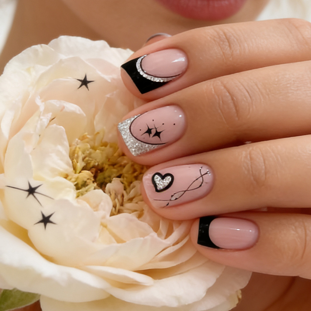 Faux ongles carrés courts pour - Nail Art Glitter avis et prix