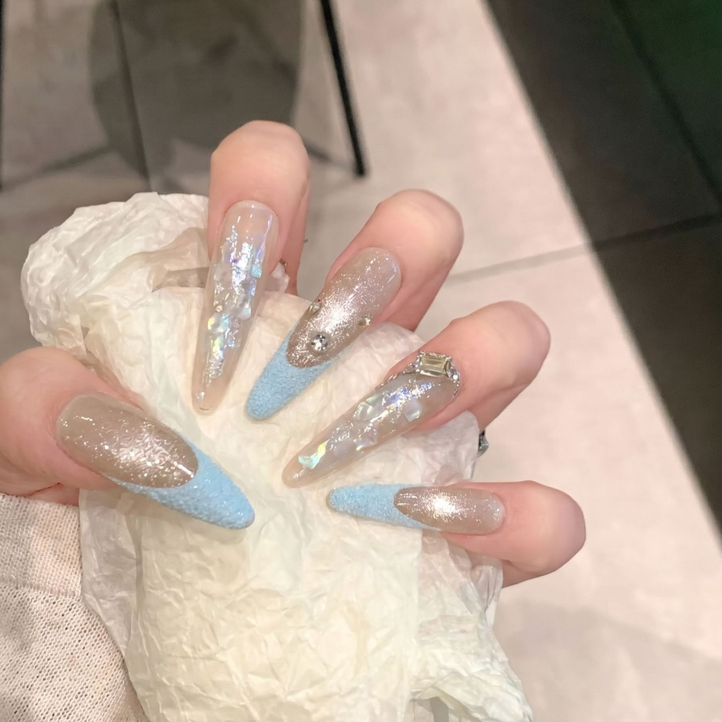 Presse sur les ongles 10 pièce - Nail Art Glitter avis et prix