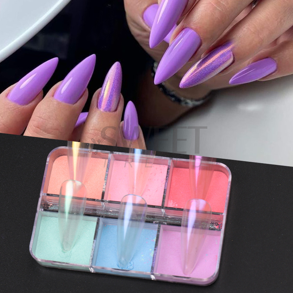 Poudre à ongles effet miroir 6 - Nail Art Ombre Glitter avis et prix