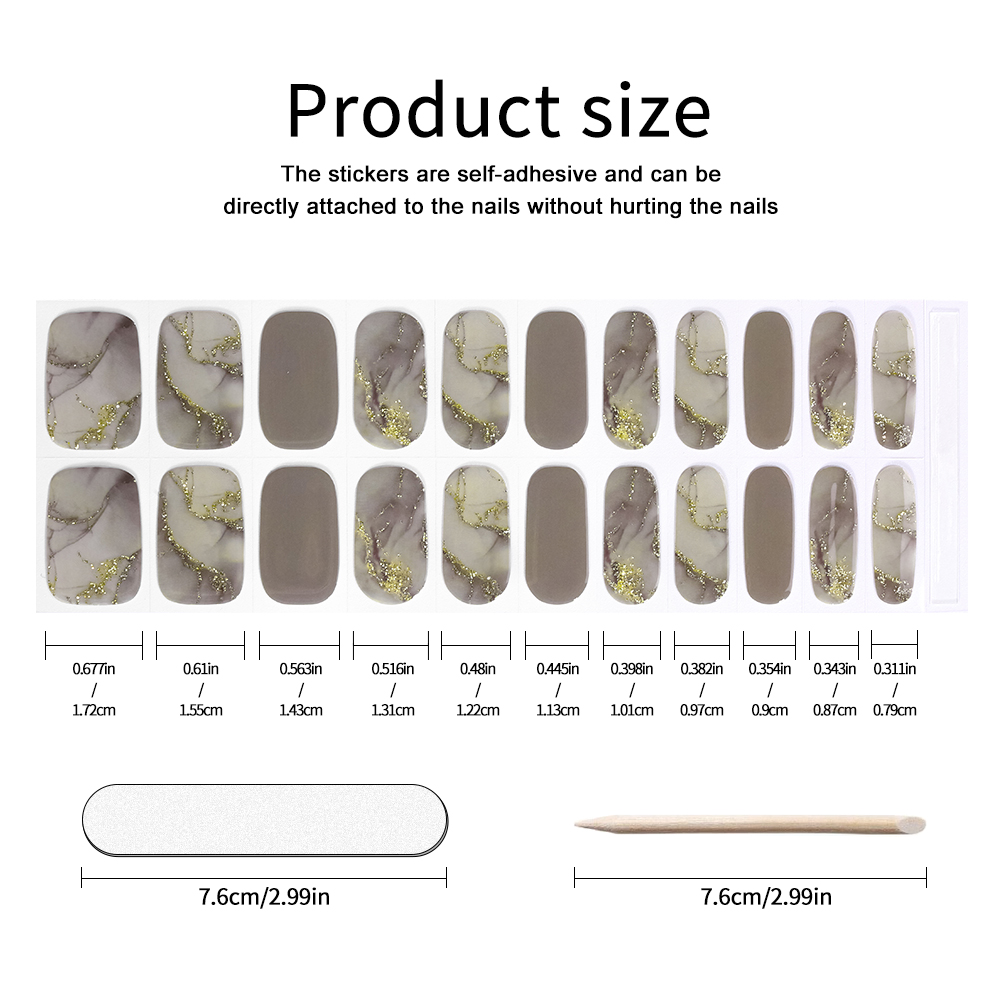 Bandes de gel pour ongles sans - Nail Art Ombre Glitter avis et prix