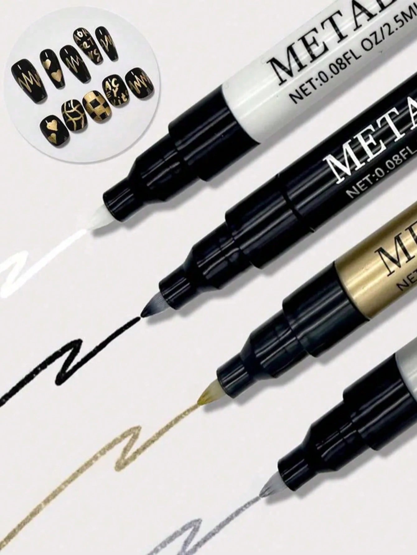 Stylo pour nail art 0,8 mm, 1  - Nail Art Gold avis et prix