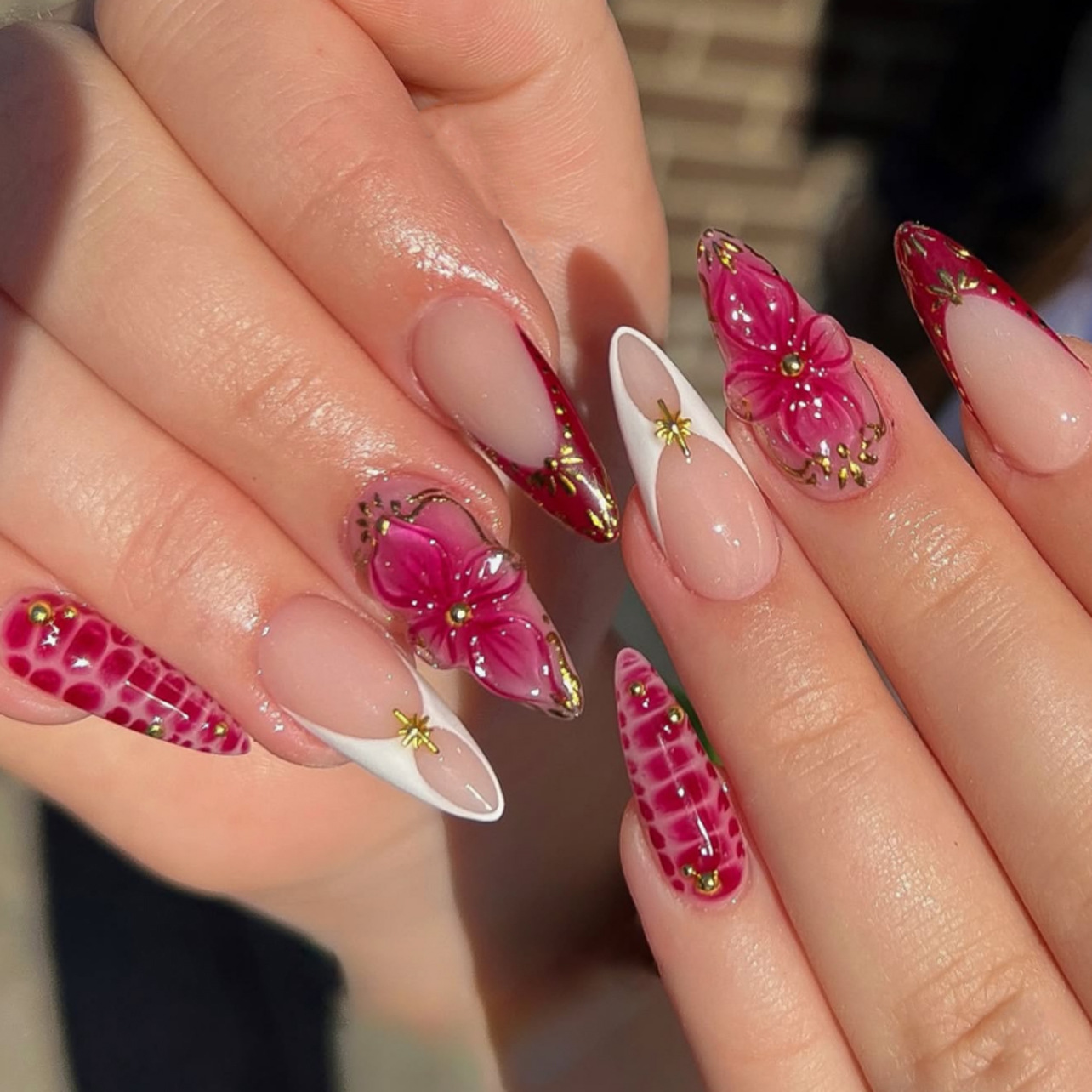 24 faux ongles amande prêts à  - Nail Art Design avis et prix