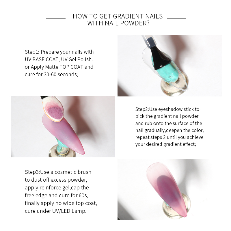 Poudre à ongles dégradée Mocma - Nail Art Ombre Glitter avis et prix