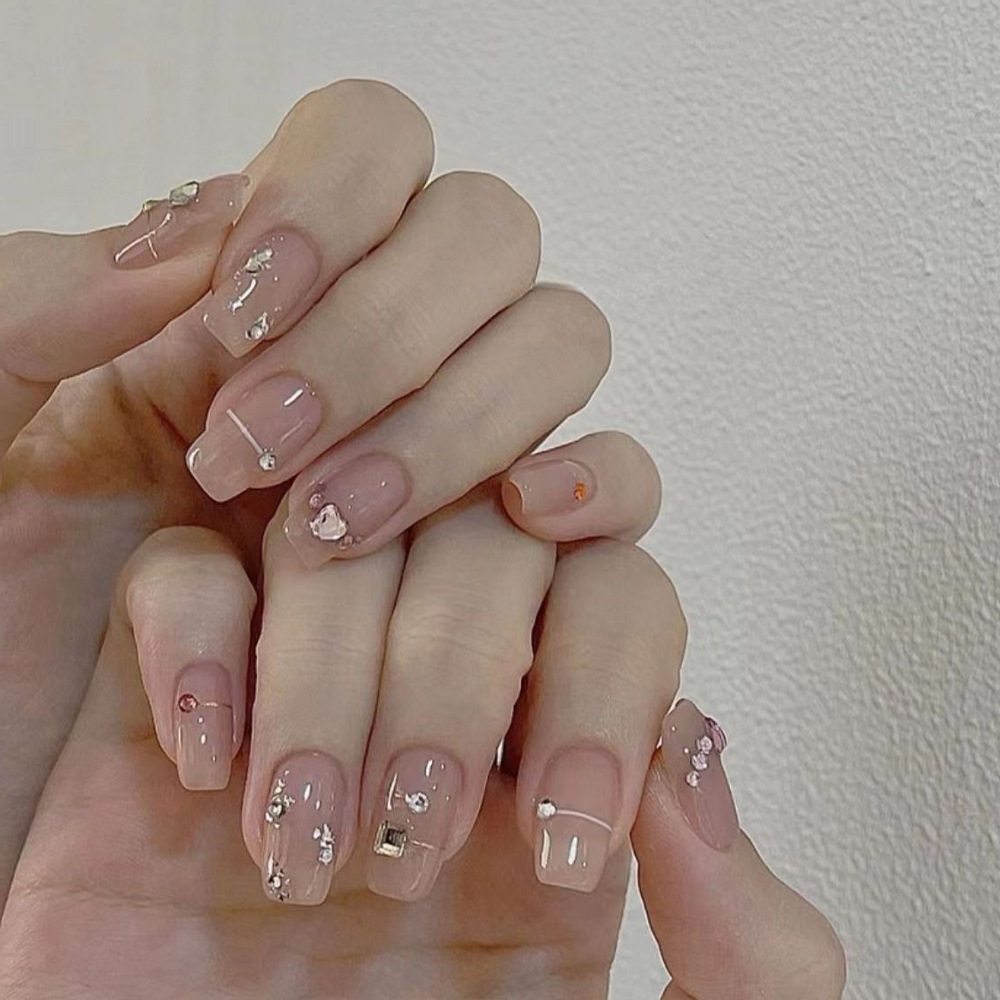 24 pièces d'ongles artificiels - Nail Art Glitter avis et prix