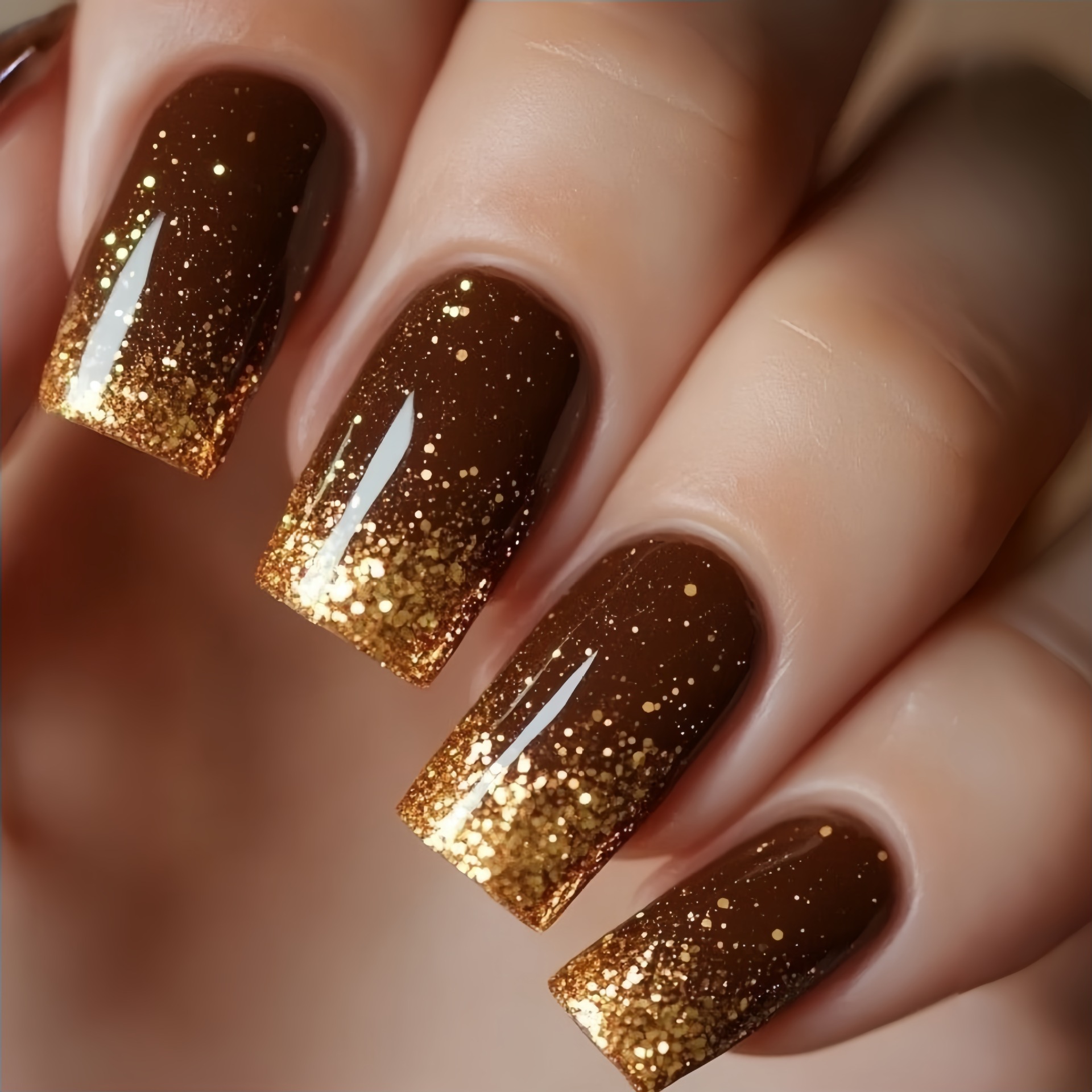 Faux ongles courts et moyens d - Nail Art Glitter avis et prix