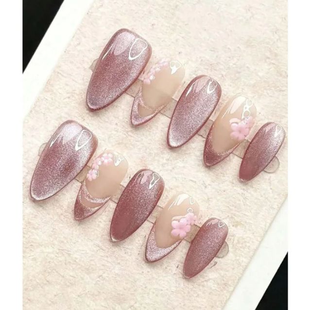 10 pièces à la main moyen aman - Nail Art Cat Eye Simple avis et prix