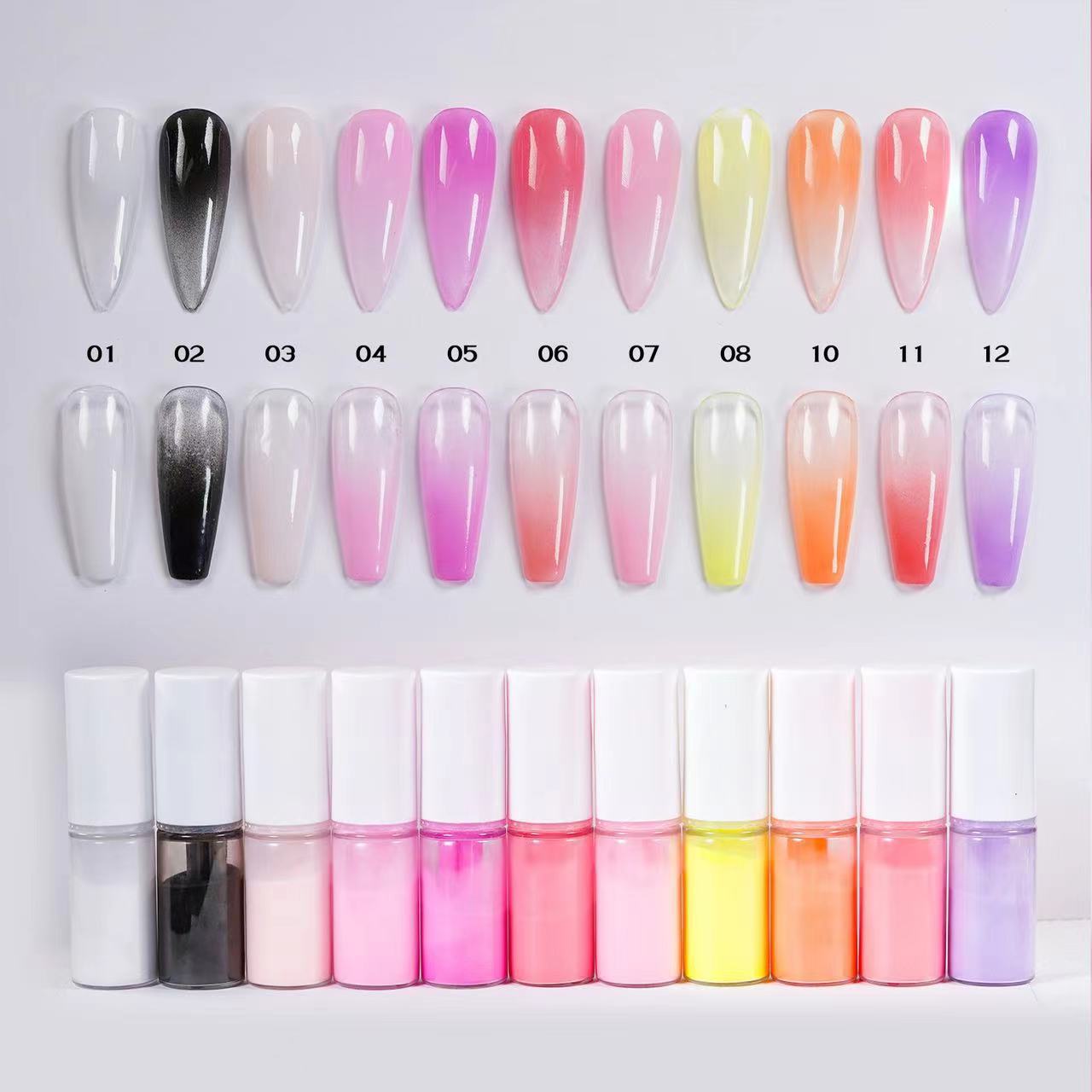 Pastel Neon Gradient Powder Na - Nail Art Ombre Glitter avis et prix