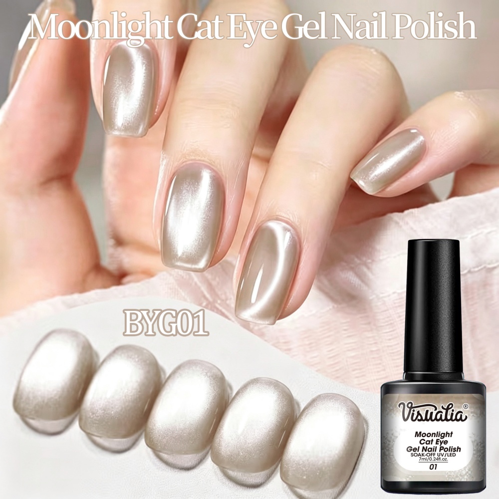 Vernis à ongles gel Visuatia N - Nail Art Cat Eye Simple avis et prix